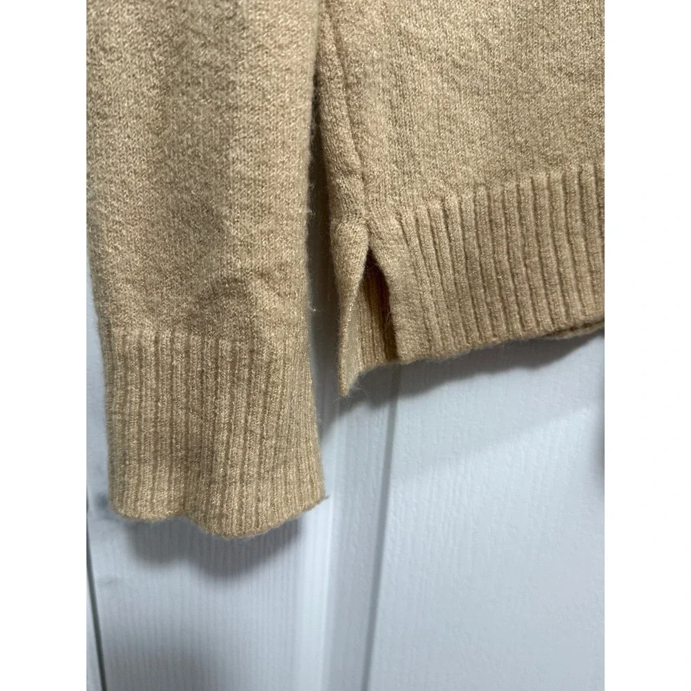 beachlunchlounge‎ Collection Leopard Print Striped Sweater Women's XL Tan Pink